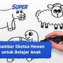 Gambar Lukisan Hewan Yang Mudah Ditiru